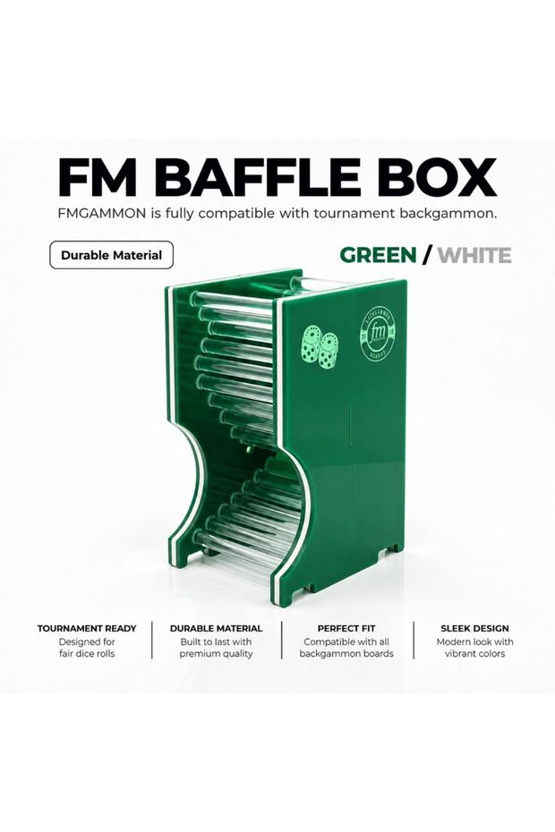 Baffle Box Yeşil/Beyaz
