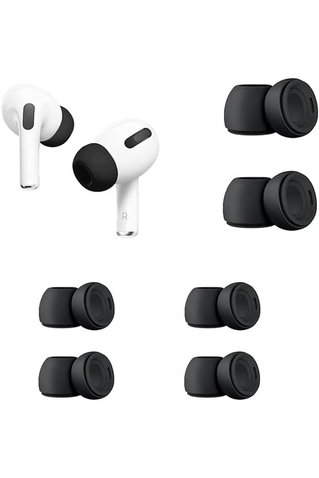 12 قطعة من أغطية الأذن البديلة لسماعات AirPods Pro 2، 3، أغطية سيليكون مطاطية بديلة بأحجام مختلفة