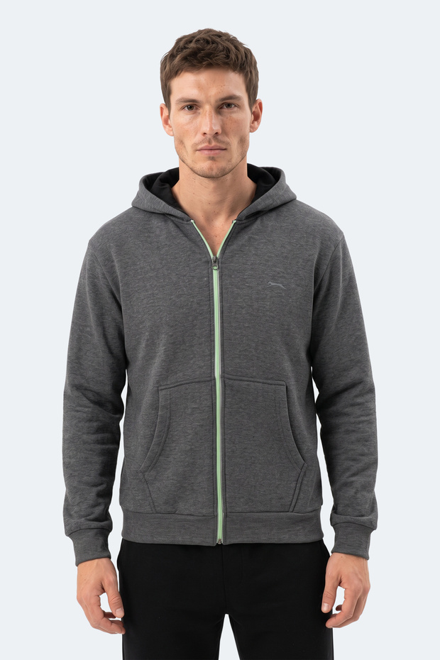 Kishan I Men's Hooded Dark Gray Sweatshirt