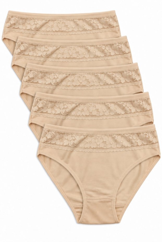 Women's 6-Pack Ten Modal Lace Bikini Panties