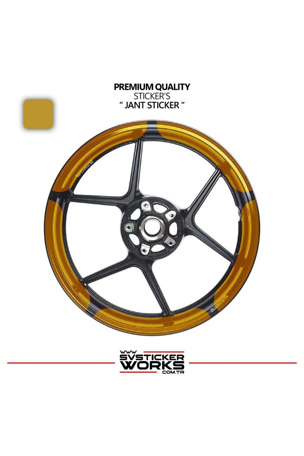 Taycan Style 17 Inch Motorcycle Wheel Sticker Set – Compatible with Naked & Racing Models
