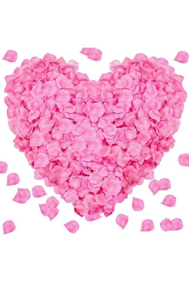 Farahom 2000 PCS Artificial Rose Petals, 5x5 cm Fake Flower Petals, Romantic Decorations Special Nig