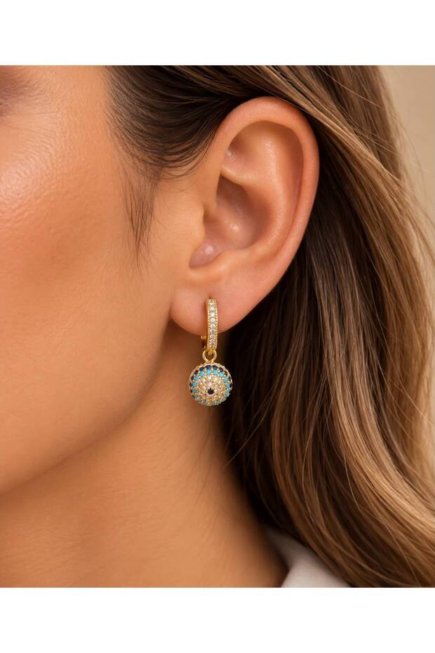 Xuping Society's Eye Evil Eye Bead Stone Women's Earrings
