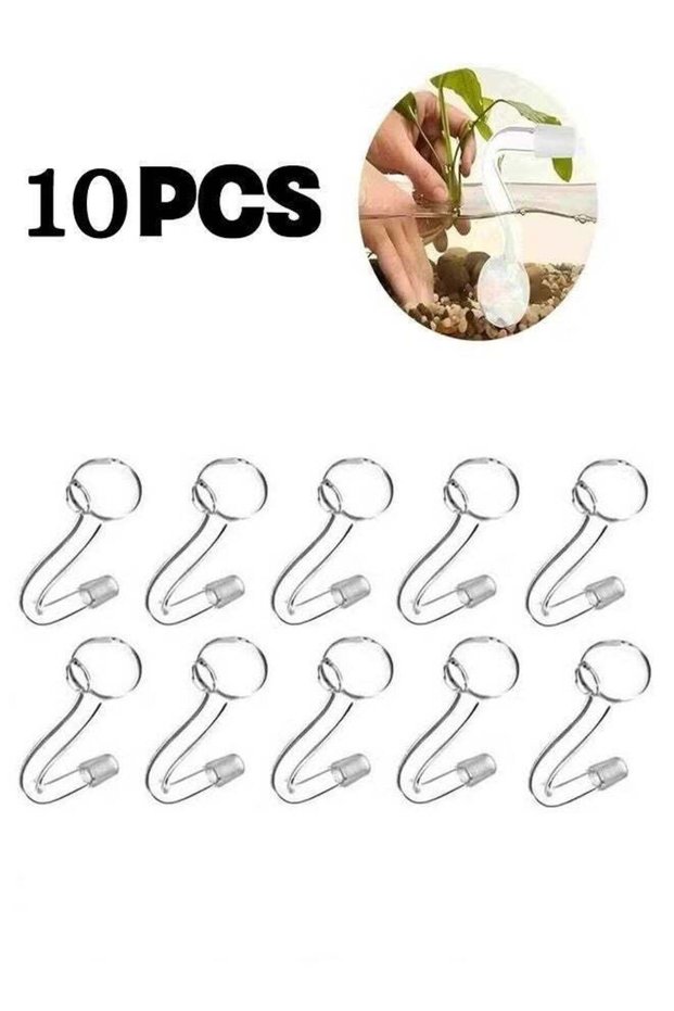 BaytEasy 10PCS Glass Inflow Pipe, Inflow Pipe Water Pump Aquarium Filter Tubing, Surface Skimmer, Aq