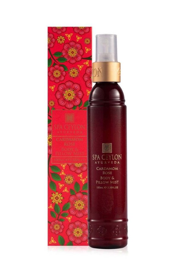 SPA CEYLON Cardamom Rose Body and Pillow Mist | Refreshing Pillow Spray | Witch Hazel and Himalayan