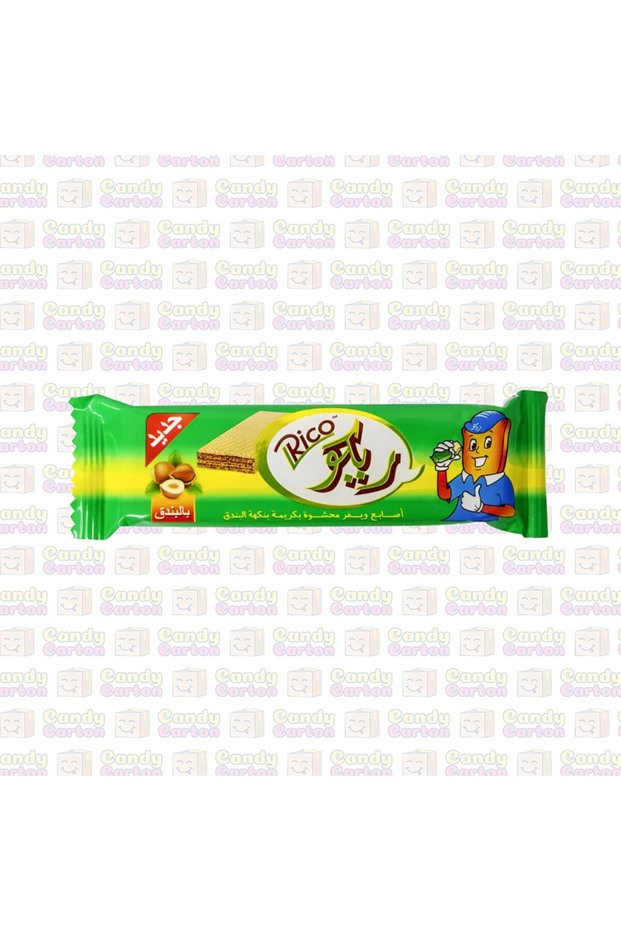 ريكو اصابع ويفر محشوة بكريمة بنكهة البندق 17.6 جرام Wafer With hazelnut Cream 17.6g