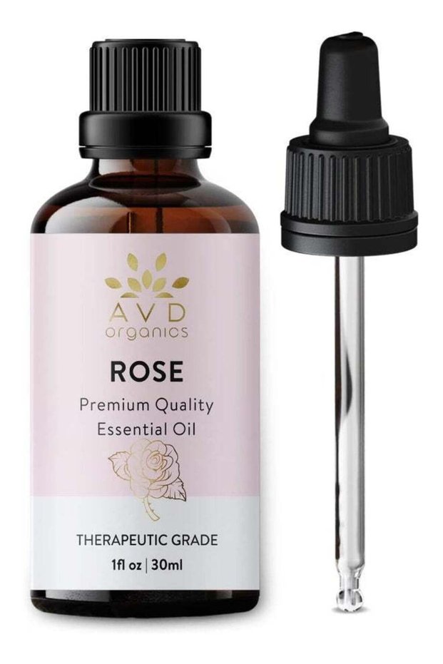 AVD Organics Rose Essential Oil 30Ml Premium Quality Therapeutic Grade For Soaps Candles Massage Ski