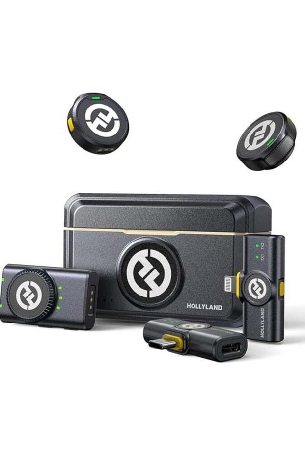 Hollyland LARK M2 Wireless Microphone for iPhone, Android and Camera, 48KHz 24Bit Hi-Fi Audio, 1000f