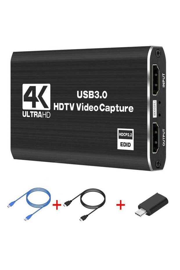 X-level 4K HDTV Capture Card for Streaming, HDMI Capture Card,Full HD 1080P 60FPS USB Cam Link Game