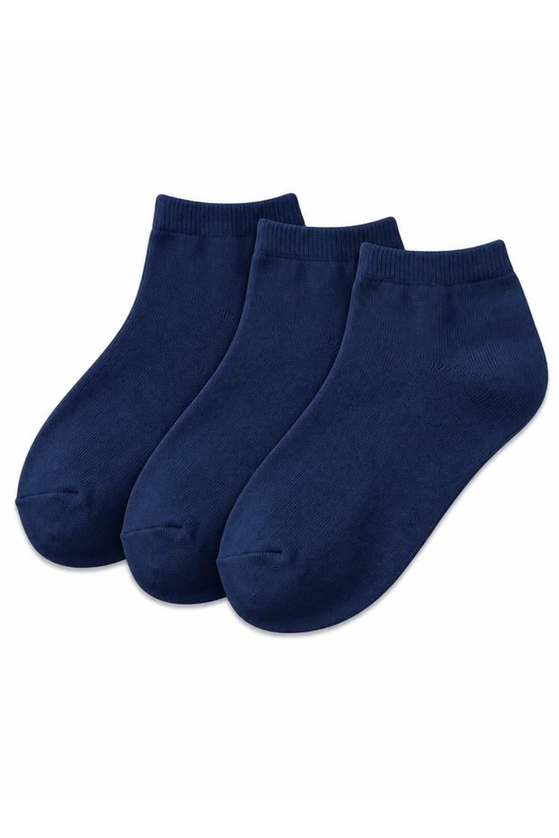 Kids Blue Ankle Socks - Soft Cotton, Pack of 3 | Best Price UAE