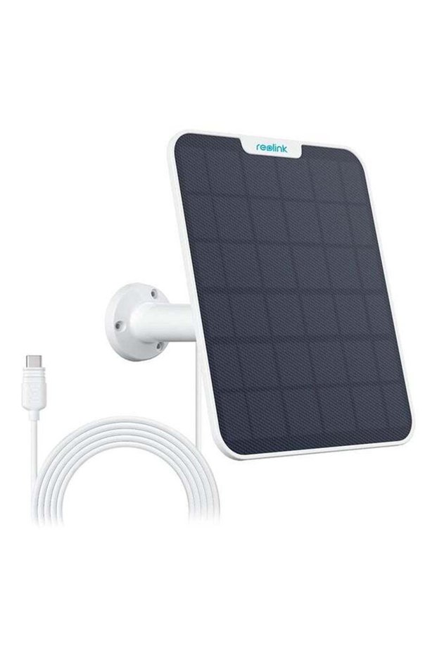 6W Solar Panel White, Non-Stop Solar Power Supply for All Wireless Battery Camera, Trackmix/