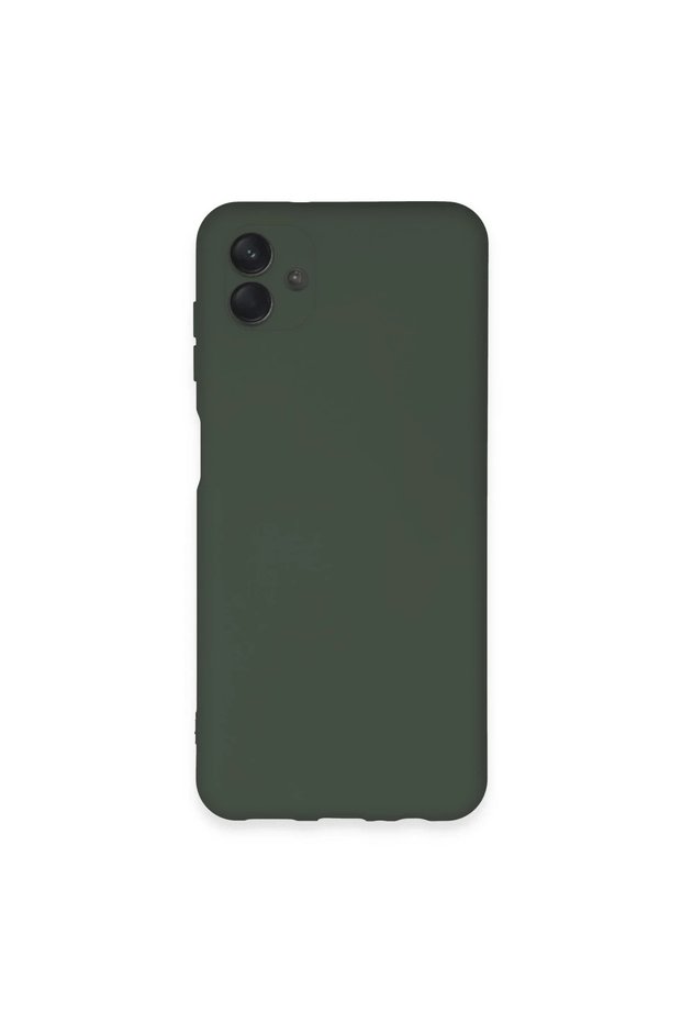 Samsung Galaxy A04E Case Nano Inside Velvet Silicone - Dark Green