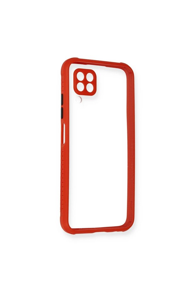 Huawei P40 Lite Case Miami Transparent Silicone - Red