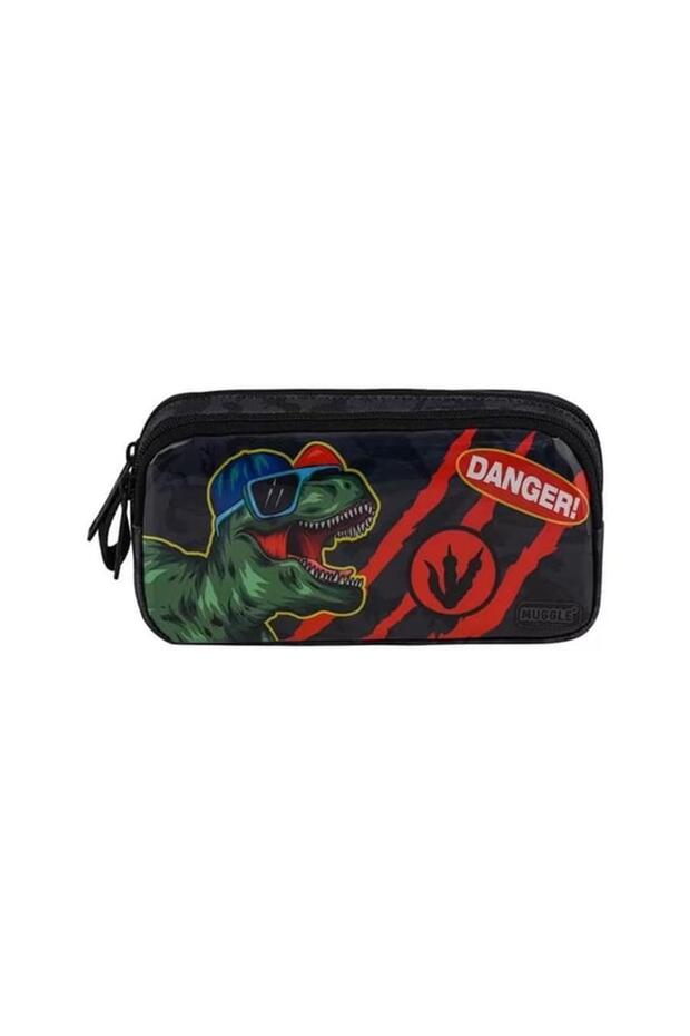 Pen Bag Danger Dino Black Mu-9284