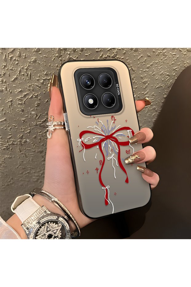 Redmi Note 14 Pro 4G/5G Compatible Romantic Bow and Star Case, Fashionable, Secure Protection