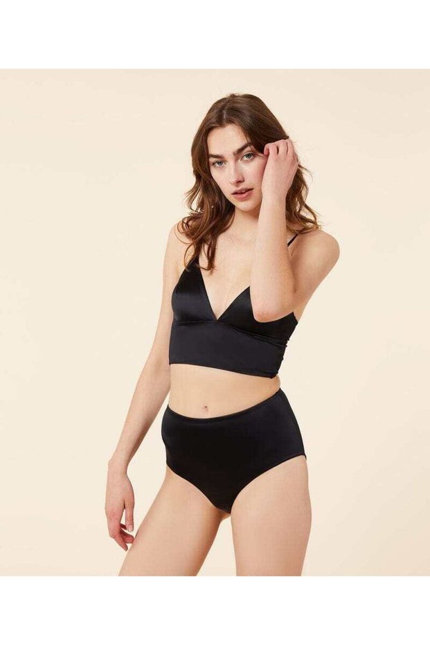 Triangle Bralette with Thin Straps