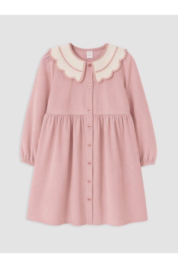 Rmz Gi̇yi̇m Farkiyla Baby Roba Collar Girl's Dress