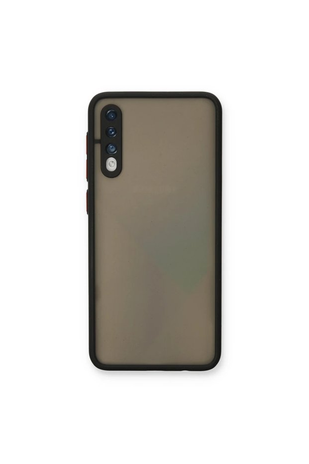 Samsung galaxy a30s case montreal silicone cover - black