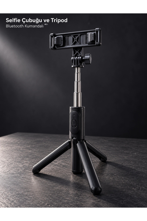 Foldable Selfie Stick with Rotating Head, Suitable for Horizontal and Vertical Shooting