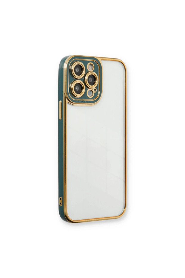 غطاء سيليكون ليفا لينس لـ Apple iPhone 13 Pro Max - أخضر