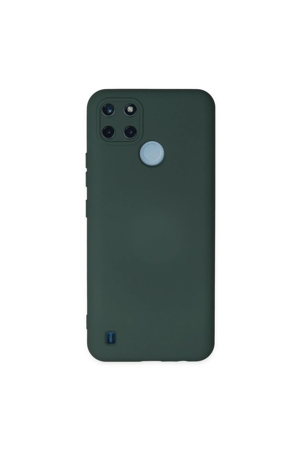 Realme C25Y Case Nano Inside Velvet Silicone - Dark Green