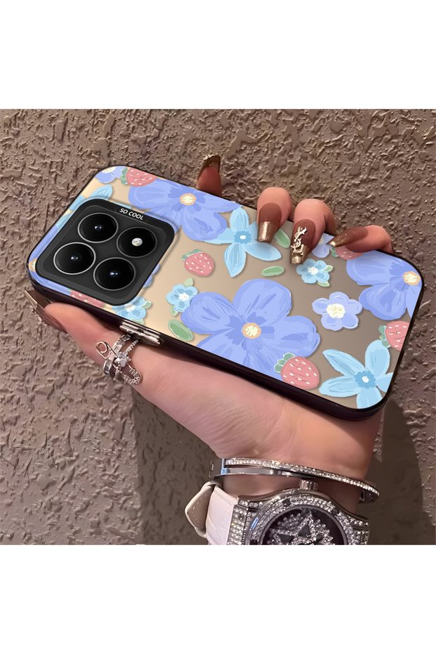 Mi 15t Compatible Floral Strawberry Mix Patterned Case, Protective, Daily Use