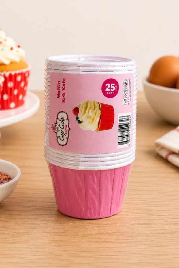 Pink Kraft Muffin Cake Mold