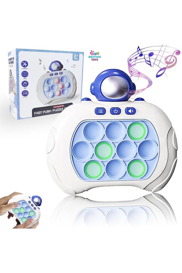 Illuminated Relieving Popit Game Console Pop It Toy Astronaut Model