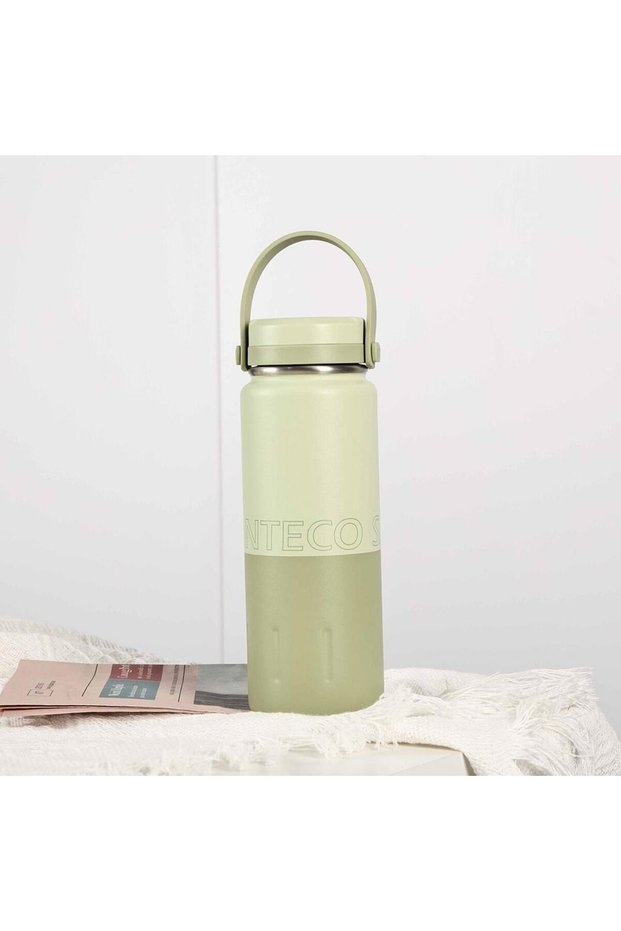 Senteco koya ss beverage thermos 500 ml-bamboo green tkebt green
