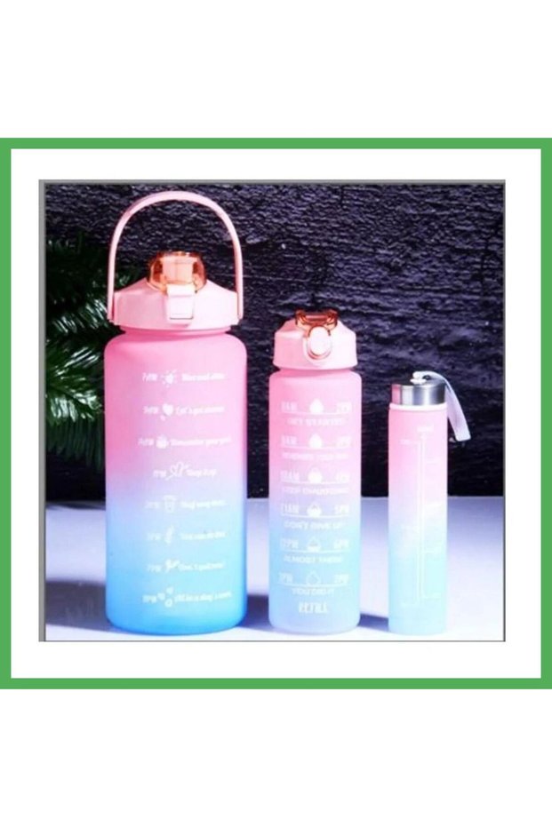 3-Piece Motivational Water Bottle Set Bezoss
