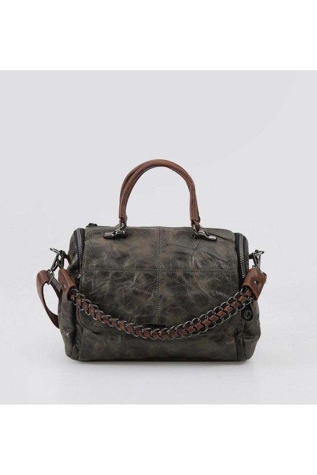 Kupa Brown Leather Shoulder and Hand Bag