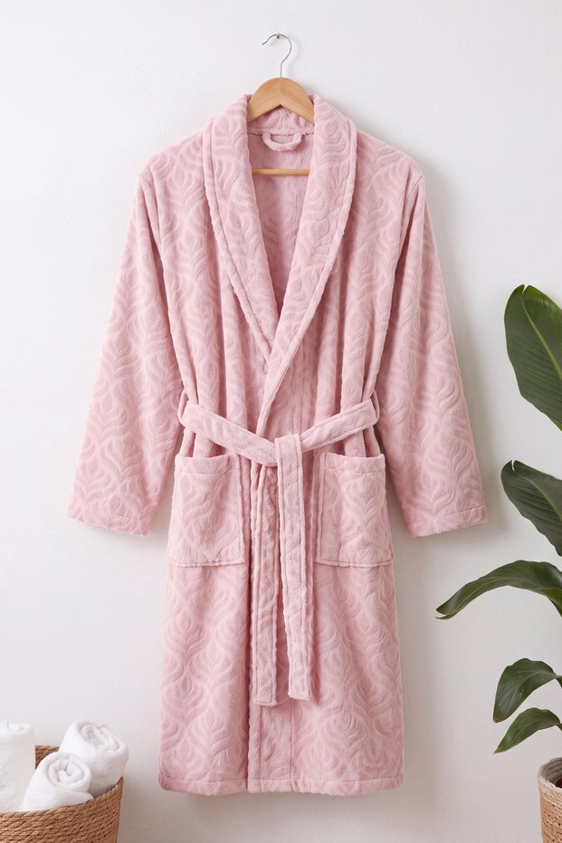 Paris Şalyaka Women's - Men's Bathrobe | Unisex Bathrobe - Dressing Gown | Water Absorbent - 100% Cotton