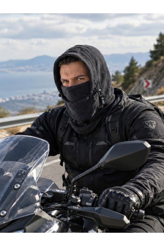 Fleece Hood Hat Beanie Windproof Motorcycle Balaklava Scarf Neck Collar Face Snow Mask Balaclava