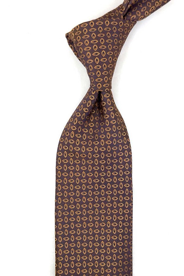 Safran Small Pattern Classic Tie with Handkerchief Kk14146