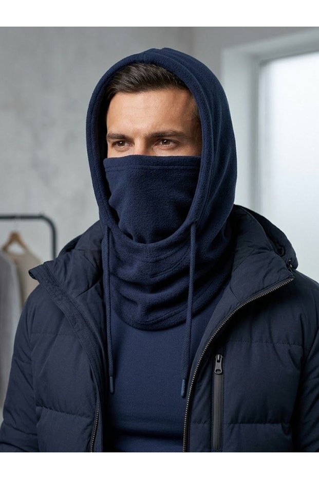 Fleece Hood Hat Beanie Windproof Motorcycle Balaklava Scarf Neck Collar Face Snow Mask Balaclava