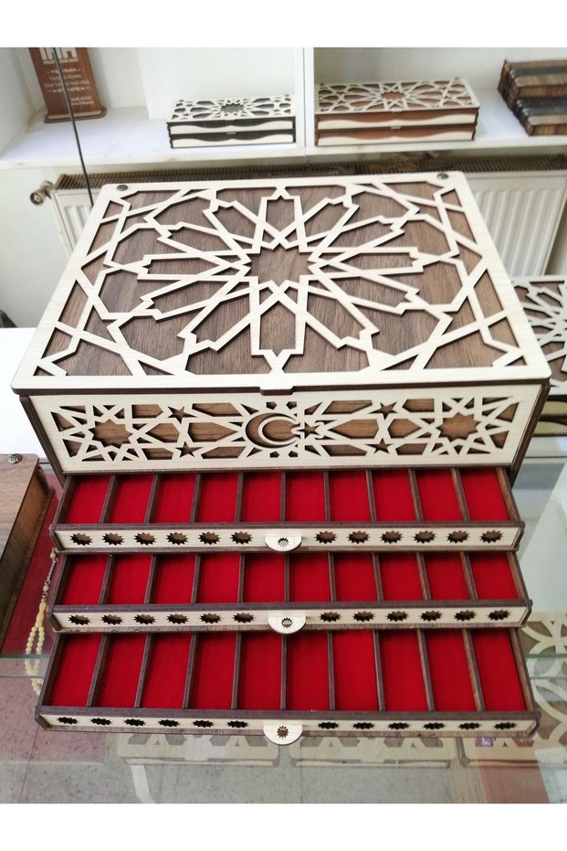 Wooden rosary box