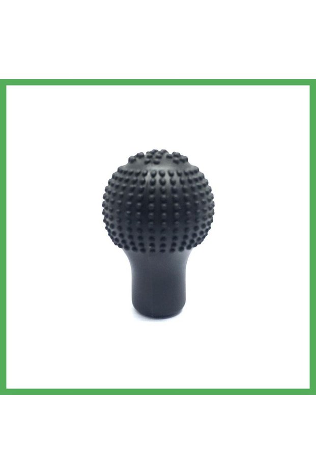 Silicone Gear Shift Knob Cover Massaging Round Black Bezoss
