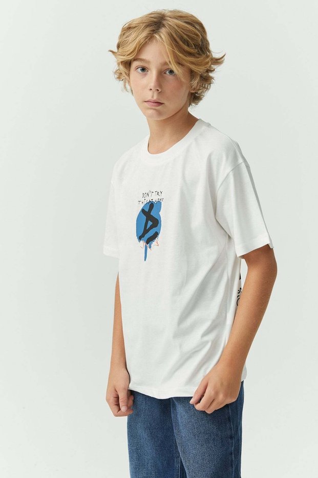 Boy's Printed Basic T-Shirt