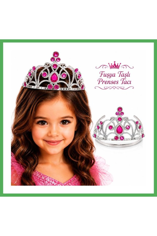 Fuchsia Stone Princess Crown Queen Crown Bezoss
