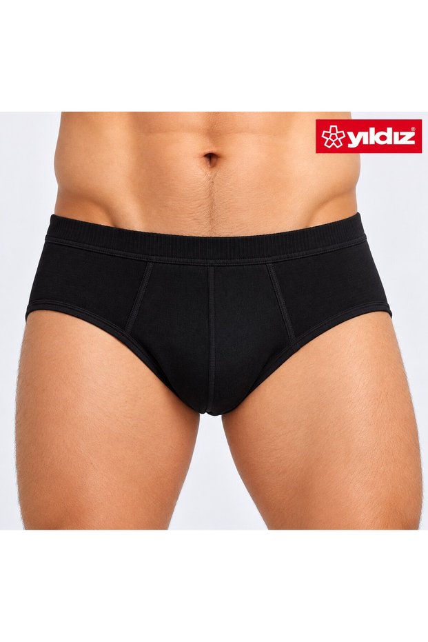Yıldız 100% Cotton Single Jersey 3 Piece Men's Briefs