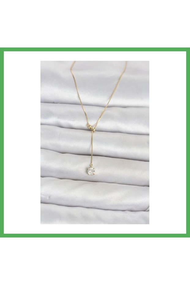 Brass Gold Color Elevator Model Women's Necklace Bezoss