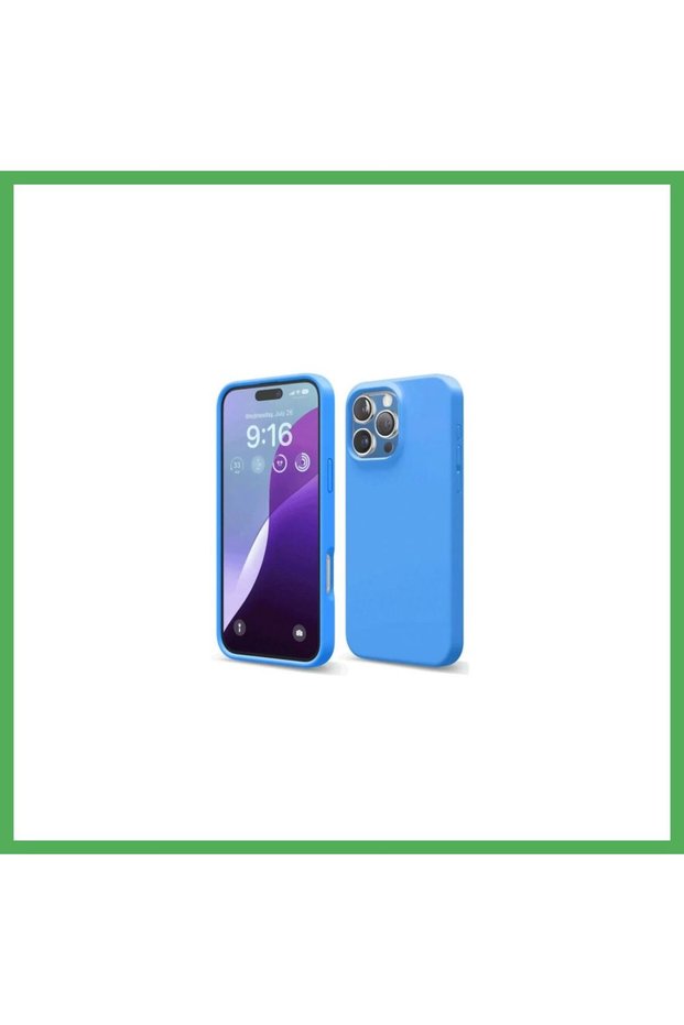 iPhone 16 Pro Compatible Case First Silicone - Blue Bezoss