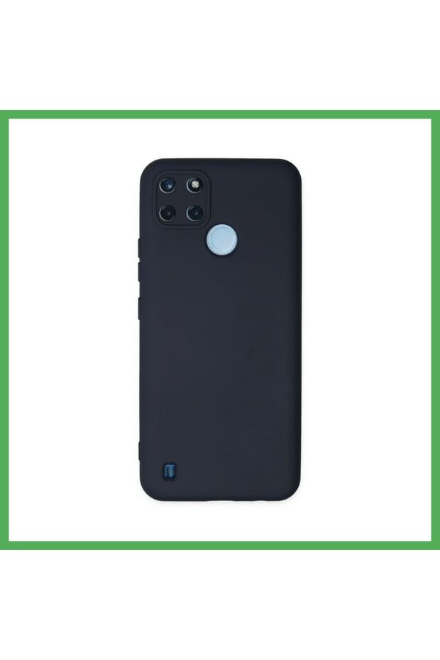Realme C25Y Compatible Case with Velvet-Lined Nano Silicone - Navy Blue BEZOSS