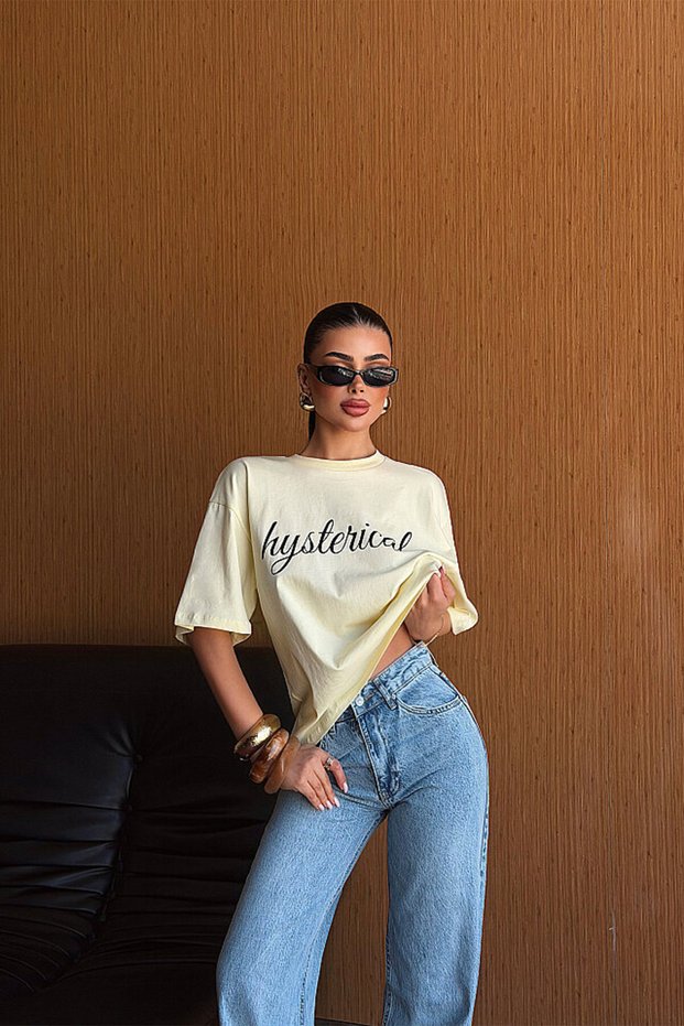 Sarı Mystorical Tshirt