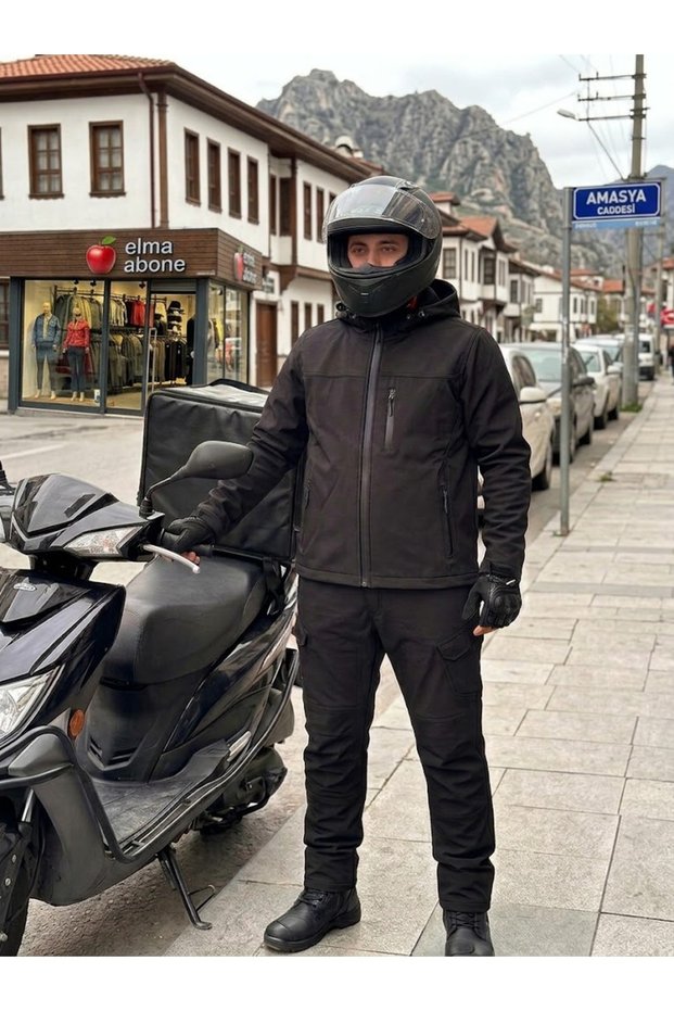 Moto Kurye Kişlk Softjel Coat Pants Suit