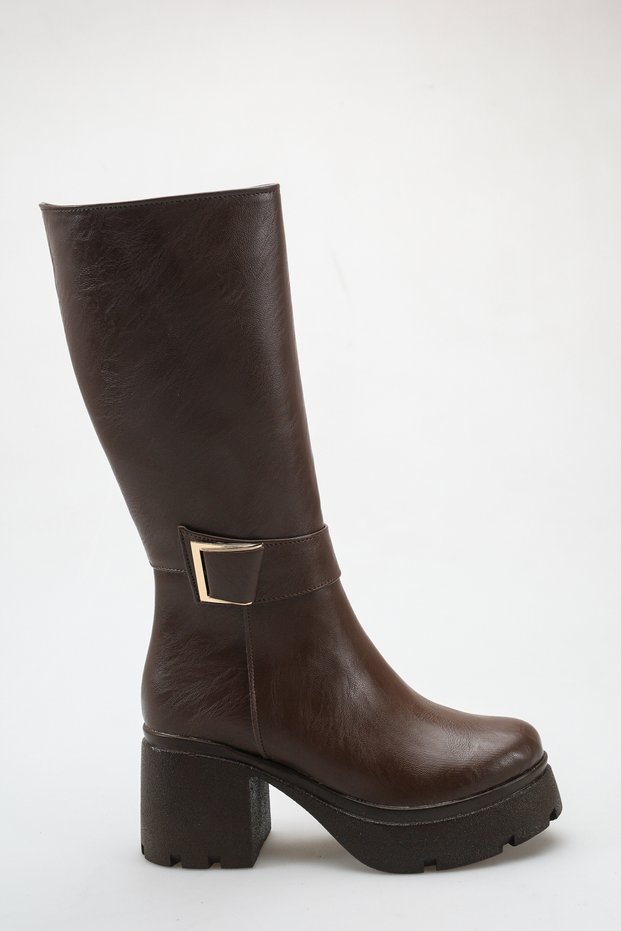 Women's Short Boots with Thick Heels