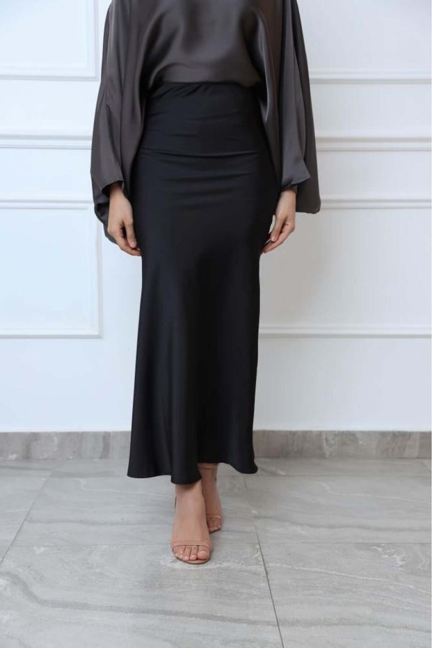 Black Silk Skirt