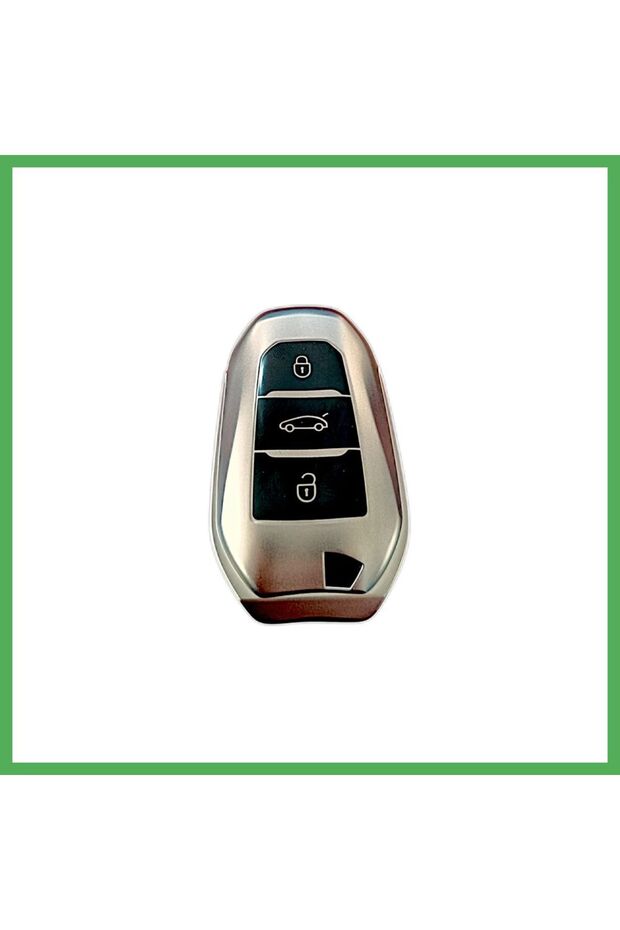 Citroen Peugeot Group Compatible Silicone Auto Key Remote Control Case Smoked Bezoss