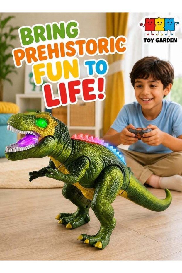 Remote Control Dinosaur Toy for Kids – Interactive Dinosaur with Light, Sound & Walking