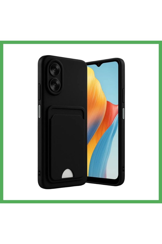 A38 Compatible Case Silicone with Kelvin Business Card Holder - Black Bezoss